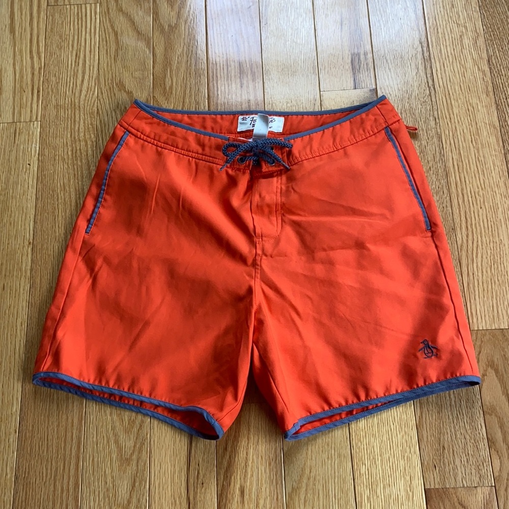 Men’s penguin swim trunks